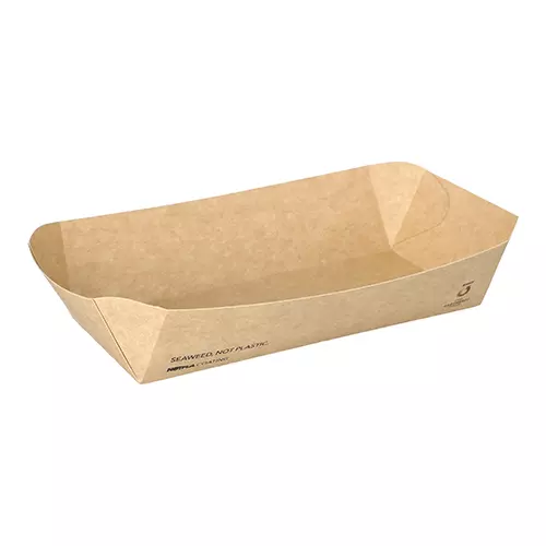 Conpax (LM) 97070, Conpax (LM) Snack Trays, Cardboard Notpla 5 cm x 8.2 cm x 19.1 cm, image 1, gallery thumbnail