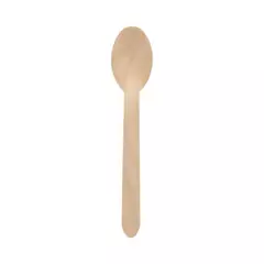 Papstar 89119, Pure Wooden Spoon 16 cm Waxed