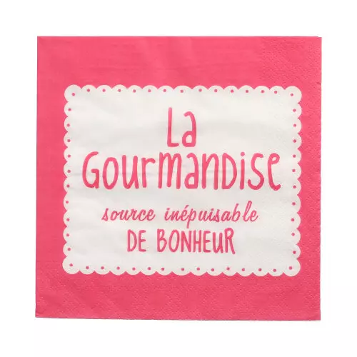 Papstar 90298, Napkins, 3-Ply Quarter-Fold 33 cm x 33 cm La Gourmandise, image 1, gallery thumbnail