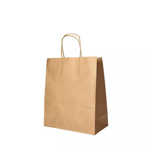 Papstar 88849, Tragetaschen, Papier 28 cm x 22 cm x 10 cm mit gedrehtem Tragegriff, image 1, gallery thumbnail