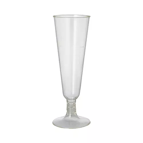 Papstar 88491, Pure Champagne Flutes with Stem and Foot, PLA 0.1 L Ø 5.5 cm - 16.5 cm, image 1, gallery thumbnail
