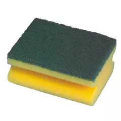 Sito 92015, Scouring Pad, Rectangular Sponge 4.3 cm x 9 cm x 6.8 cm with Grip Groove, Abrasive
