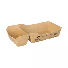 Conpax (LM) 97061, Conpax (LM) Snack trays, cardboard Notpla 3.5 cm x 7 cm x 16.5 cm