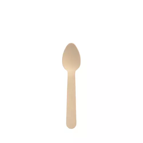 Papstar 89120, Pure Coffee Spoon, Wood 11 cm Waxed, image 1, gallery thumbnail