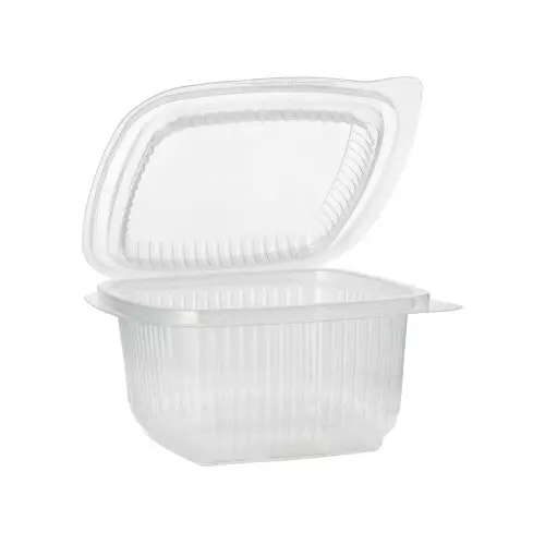 Starpak 88945, Verpackungsbecher mit Klappdeckeln, PP rechteckig 375 ml 6,2 cm x 11,5 cm x 12 cm, image 1, gallery thumbnail