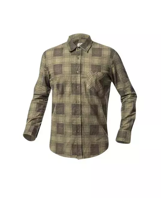 Ardon Safety H20093, Urban Flannel Shirt, Khaki, image 1, gallery thumbnail