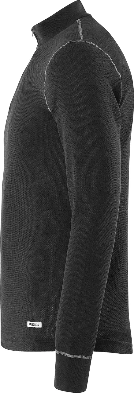 Fristads 127355-940, Quarter Zip Long Sleeve T-Shirt 789 OF, image 4, gallery thumbnail