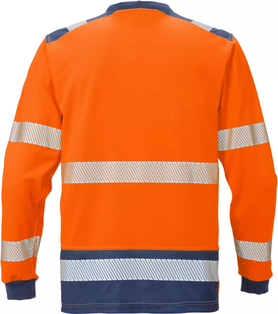 Fristads 114100-271, High Vis Long Sleeve T-Shirt Class 3 7724 THV, image 2, gallery thumbnail
