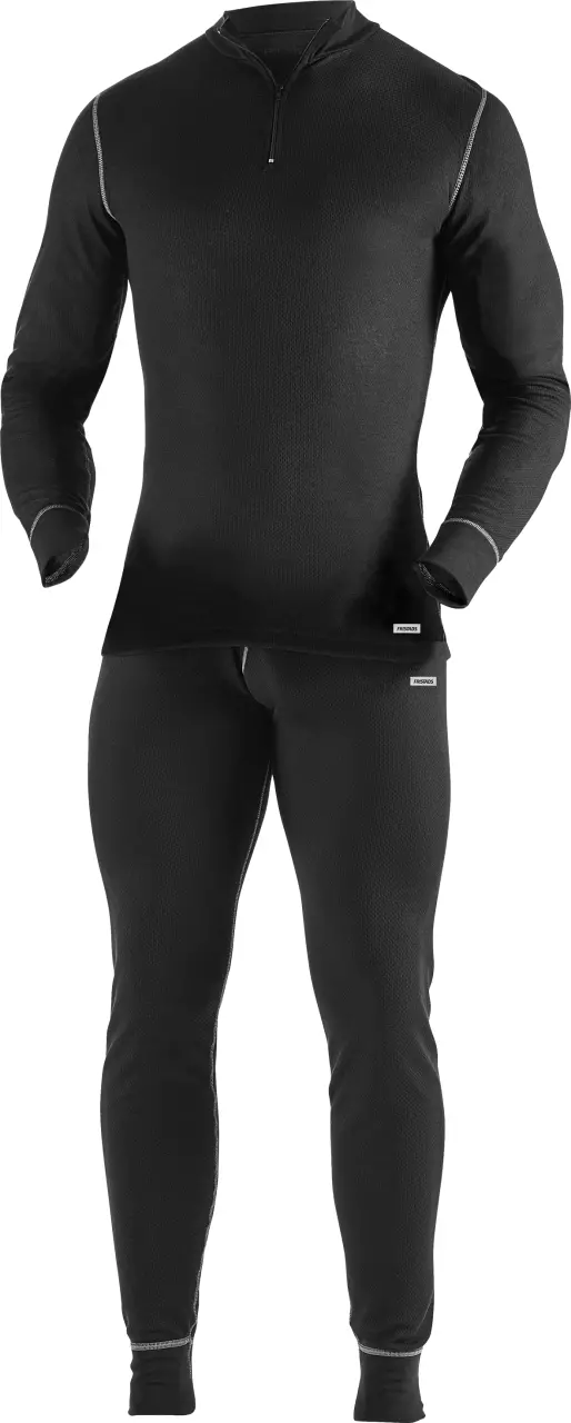 Fristads 127355-940, Quarter Zip Long Sleeve T-Shirt 789 OF, image 3, gallery thumbnail