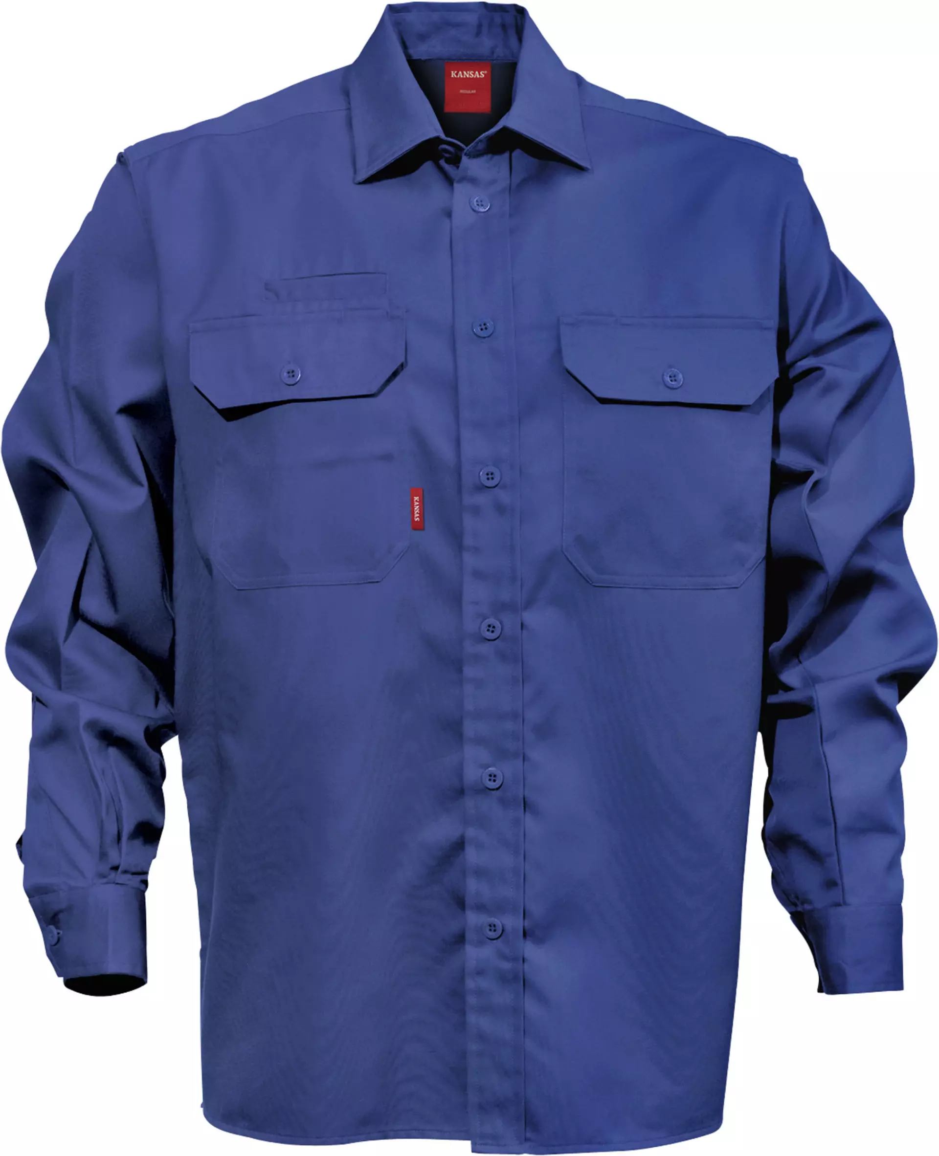 Fristads 100732-530, Cotton Long Sleeve Shirt 7386 BKS, image 1