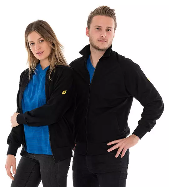Safeguard® DSWL44546-3XL, Safeguard® ESD Sweatjacket, 260g/m², with Zip, Size 3XL, image 1, gallery thumbnail