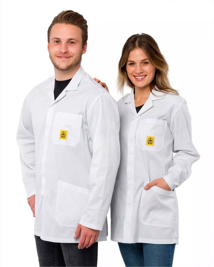 Safeguard® DSWL4249, Safeguard® Pro Line ESD Arbeitsmantel 1/2, Weiß, image 1, gallery thumbnail