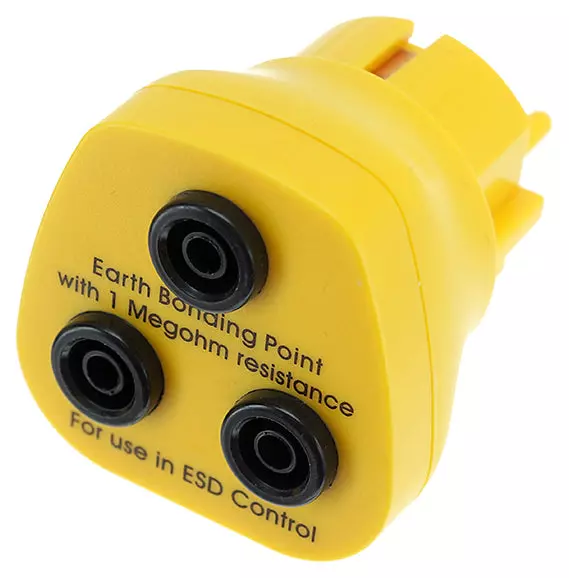 Safeguard® DSWL42571, Safeguard® ESD Erdungsstecker, Gelb, image 1, gallery thumbnail