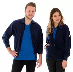 Safeguard® DSWL4449, Safeguard® ESD Sweat Jacket, 260g/m², with Zipper