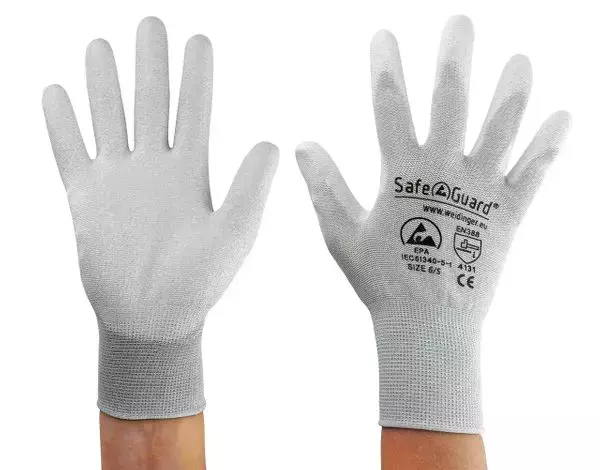 Safeguard® DSWL39, Safeguard® ESD Handschuh, Beschichtete Handflächen (Grau), image 3, gallery thumbnail