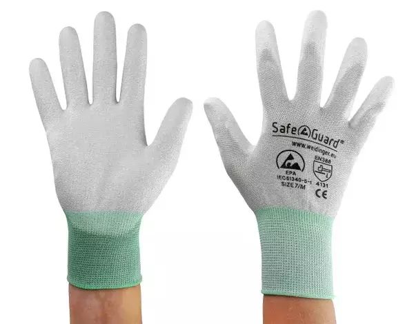 Safeguard® DSWL39, Safeguard® ESD Handschuh, Beschichtete Handflächen (Grau), image 4, gallery thumbnail