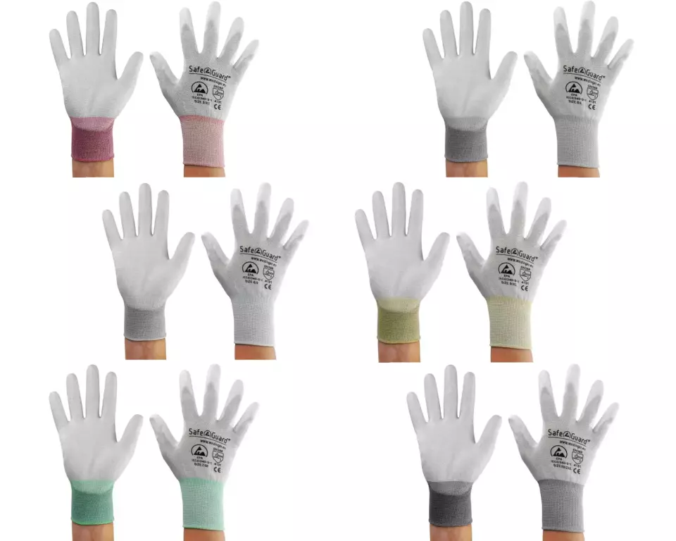 Safeguard® DSWL39, Safeguard® ESD Handschuh, Beschichtete Handflächen (Grau), image 1, gallery thumbnail