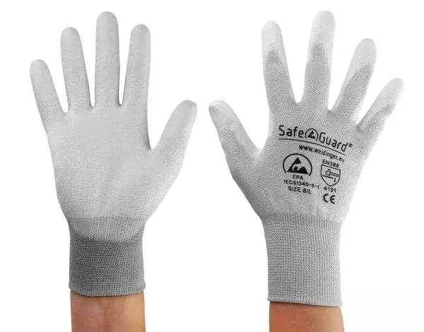 Safeguard® DSWL39, Safeguard® ESD Handschuh, Beschichtete Handflächen (Grau), image 5, gallery thumbnail