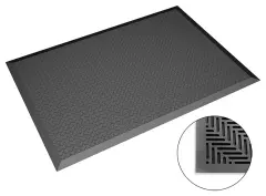 Safeguard® DSWL43048, Safeguard® ESD Floor Mat Black, Flat Studs