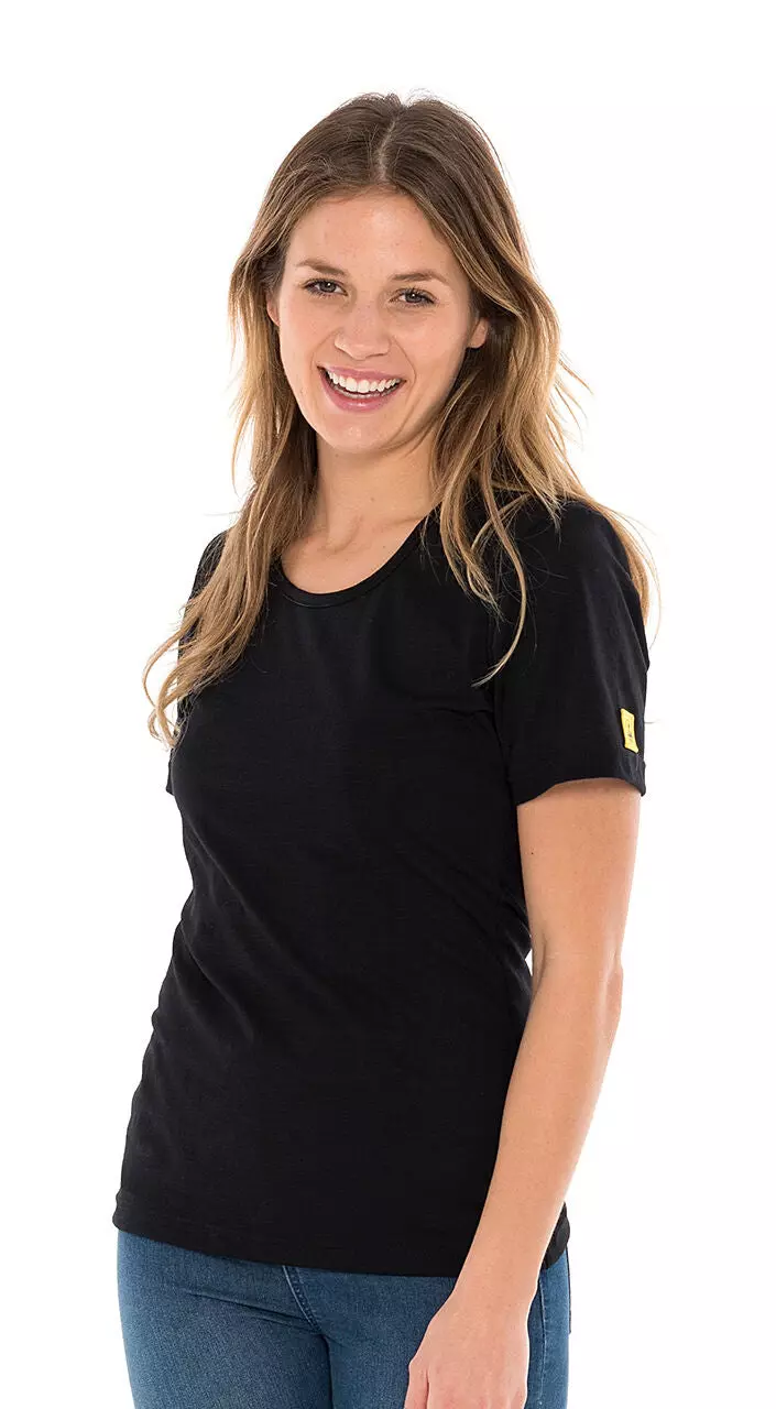 Safeguard® DSWL50, Safeguard® Eco Line ESD T Shirt, Rundhals, Schwarz, image 1, gallery thumbnail