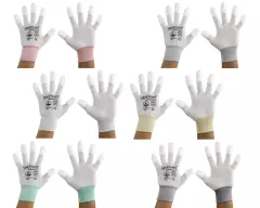 Safeguard® DSWL374, Safeguard® ESD Glove, Coated Fingertips (White)