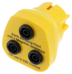 Safeguard® DSWL42571, Safeguard® ESD Grounding Plug, Yellow