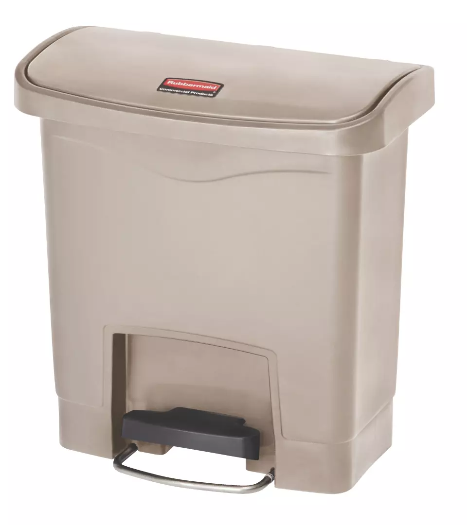 Rubbermaid 1883554, Slim Jim Harz Front Step-On Pedal Bin 15, 38,100 CM x 22,860 CM x 40,640 CM, image 2, gallery thumbnail