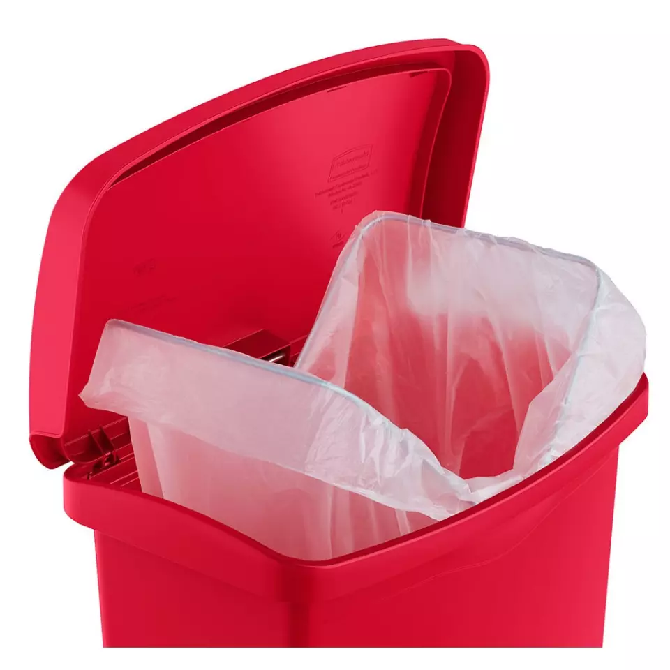 Rubbermaid 1883554, Slim Jim Harz Front Step-On Pedal Bin 15, 38,100 CM x 22,860 CM x 40,640 CM, image 4, gallery thumbnail