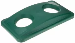 Rubbermaid FG269288, Slim Jim Vented Deckel für Flaschen und Dosen, runde Öffnungen, passend für 61L/87L