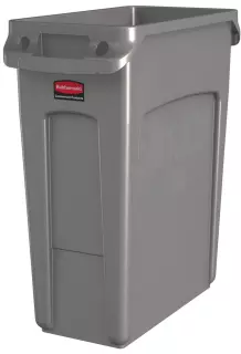 Rubbermaid 195, Slim Jim Vented Mülleimer mit Belüftungskanälen, 60L