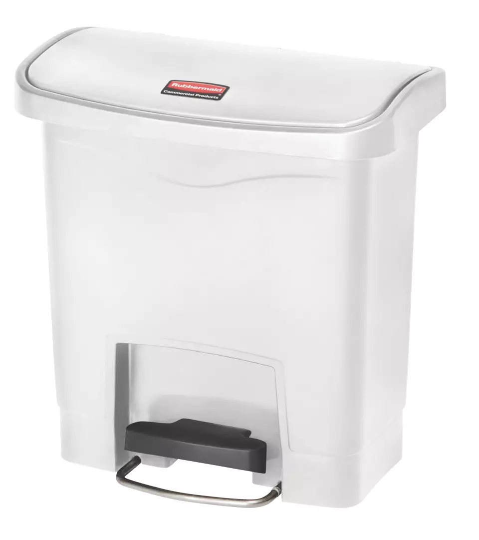 Rubbermaid 1883554, Slim Jim Harz Front Step-On Pedal Bin 15, 38,100 CM x 22,860 CM x 40,640 CM, image 1, gallery thumbnail