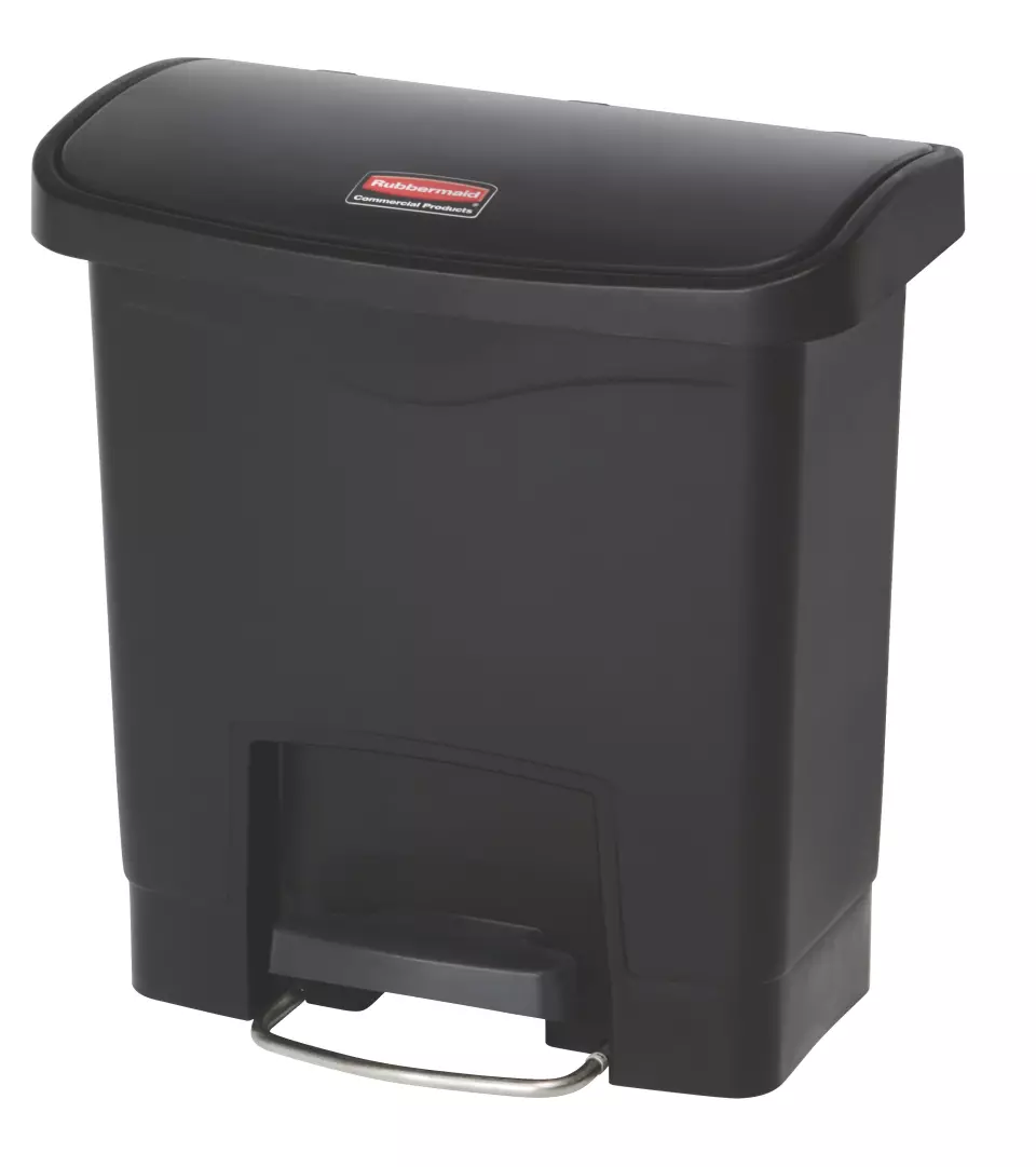 Rubbermaid 1883554, Slim Jim Harz Front Step-On Pedal Bin 15, 38,100 CM x 22,860 CM x 40,640 CM, image 3, gallery thumbnail