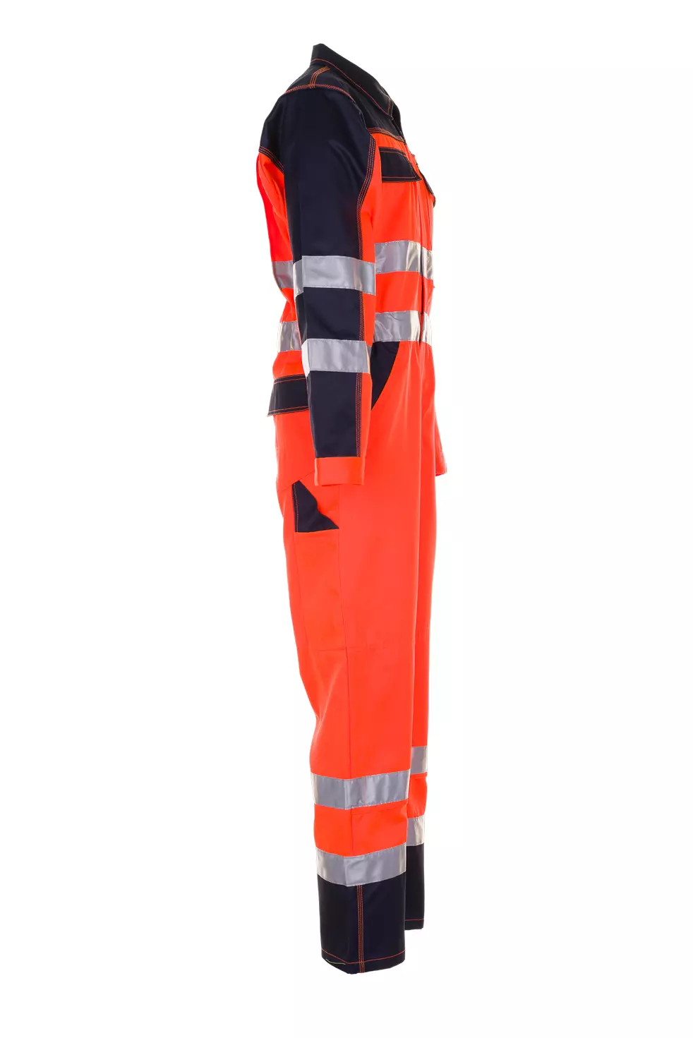Planam 2036-WARKC, Warnschutz-Overall Zweifarbig Orange/Marine, image 4, gallery thumbnail