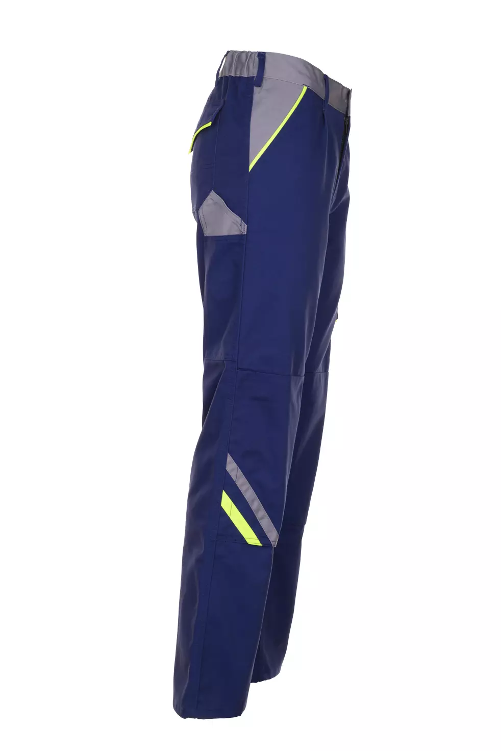 Planam 2423-VLHO, Visline Trousers Marine/Yellow/Zinc, image 4, gallery thumbnail
