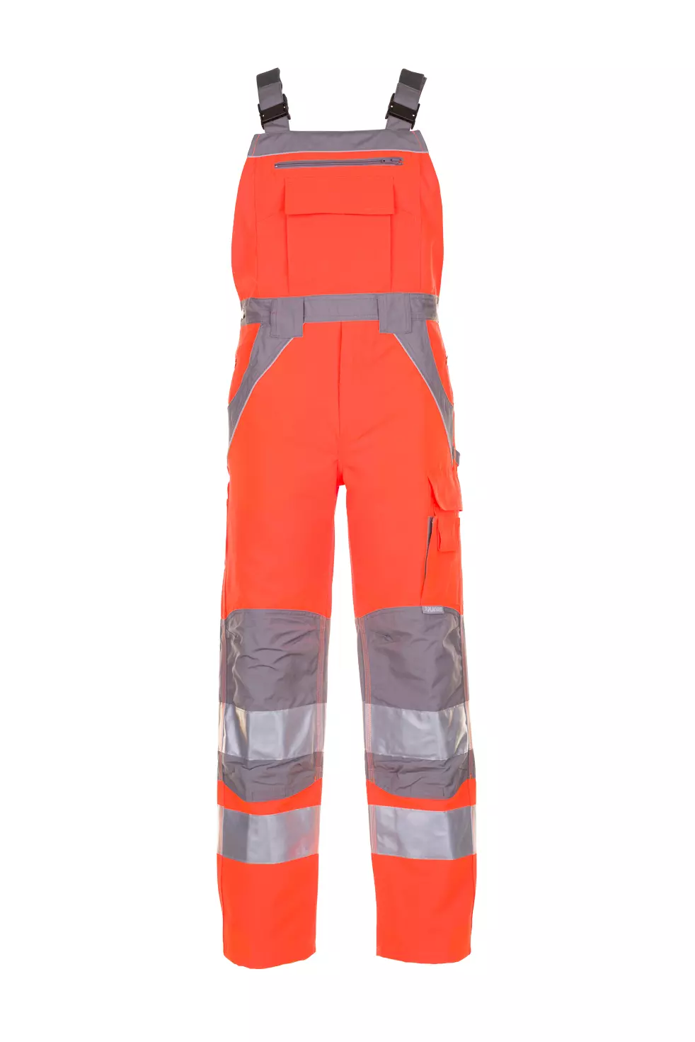 Planam 5620-PWLA, Plaline Latzhose Orange/Zinc, image 1, gallery thumbnail