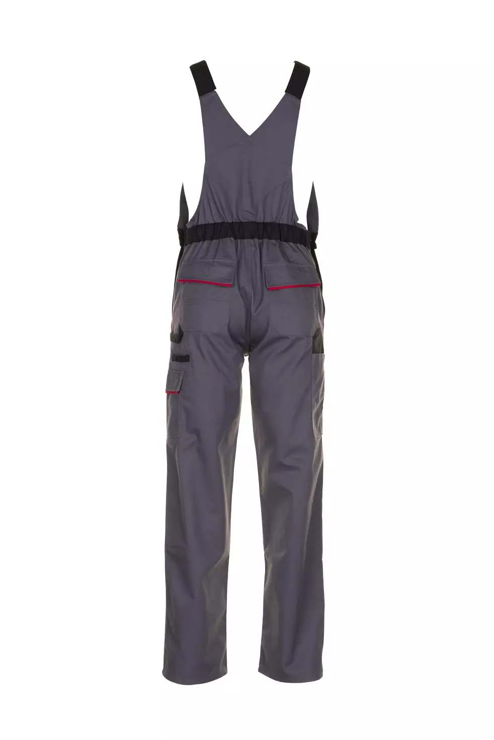 Planam 2332-HLLAUE, Highline Herren-Latzhose Schiefer/Schwarz/Rot, image 2, gallery thumbnail
