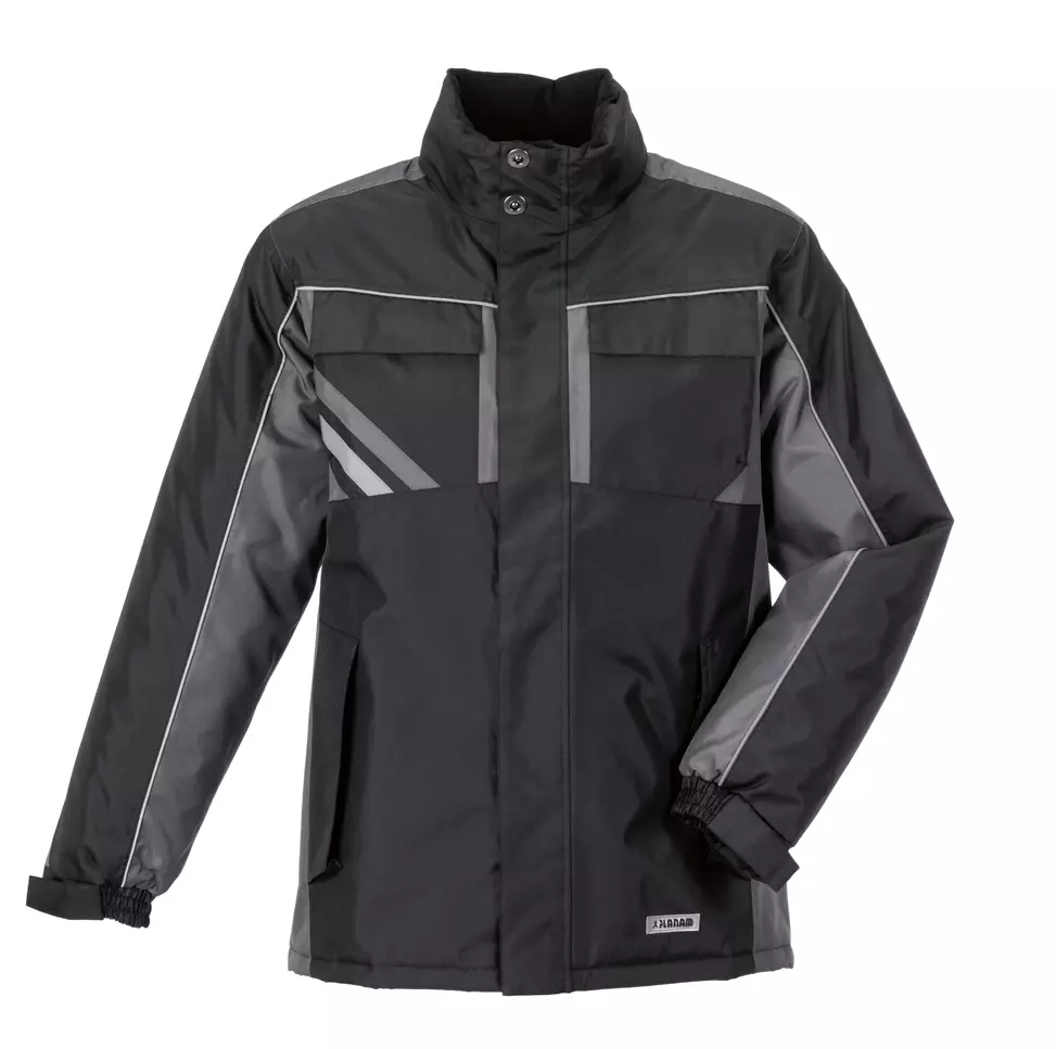 Planam 2720072, Highline Men's Winter Jacket Black/Slate/Zinc 5XL, image 1, gallery thumbnail
