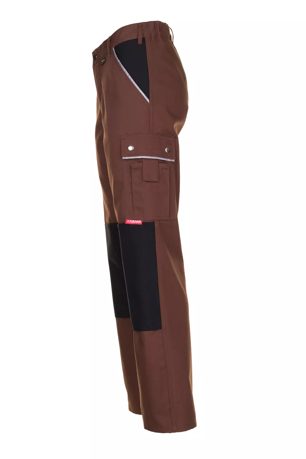 Planam 2126-CAHO, Canvas 320 Hose Braun/Schwarz, image 3, gallery thumbnail