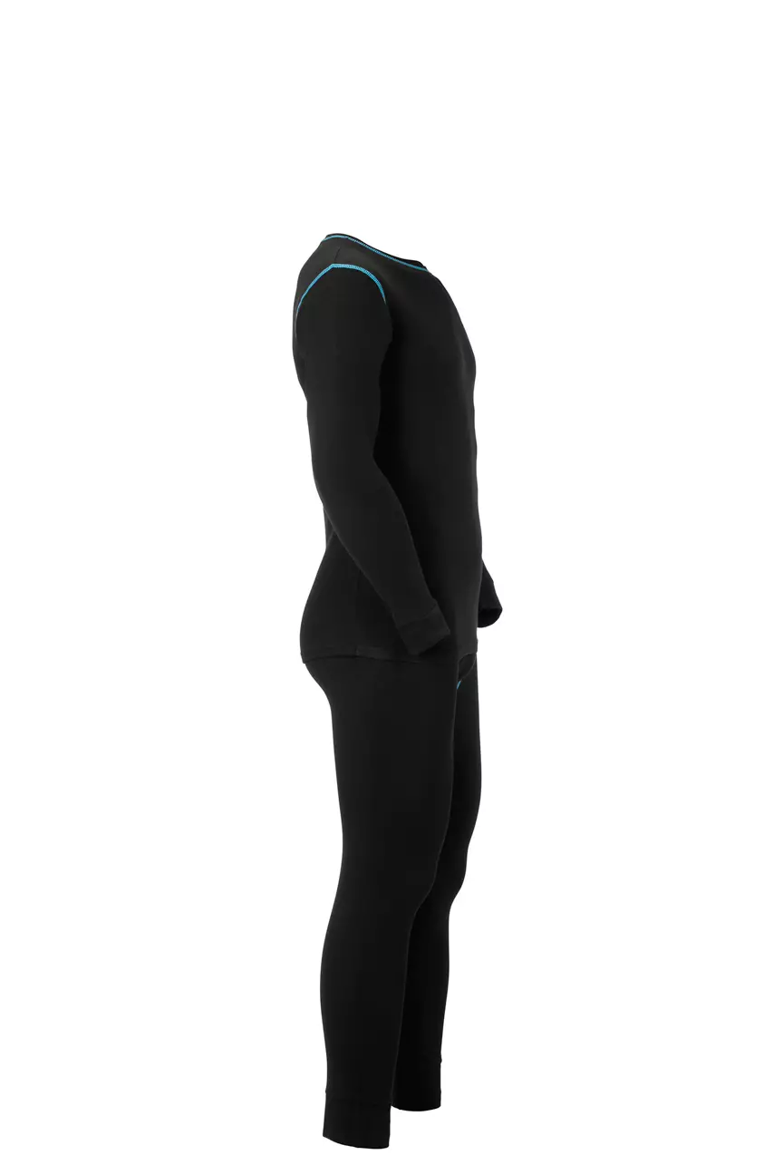 Planam 2215-FSET1UE, Functional Underwear Set 180 G/M² Black/Black, image 4, gallery thumbnail