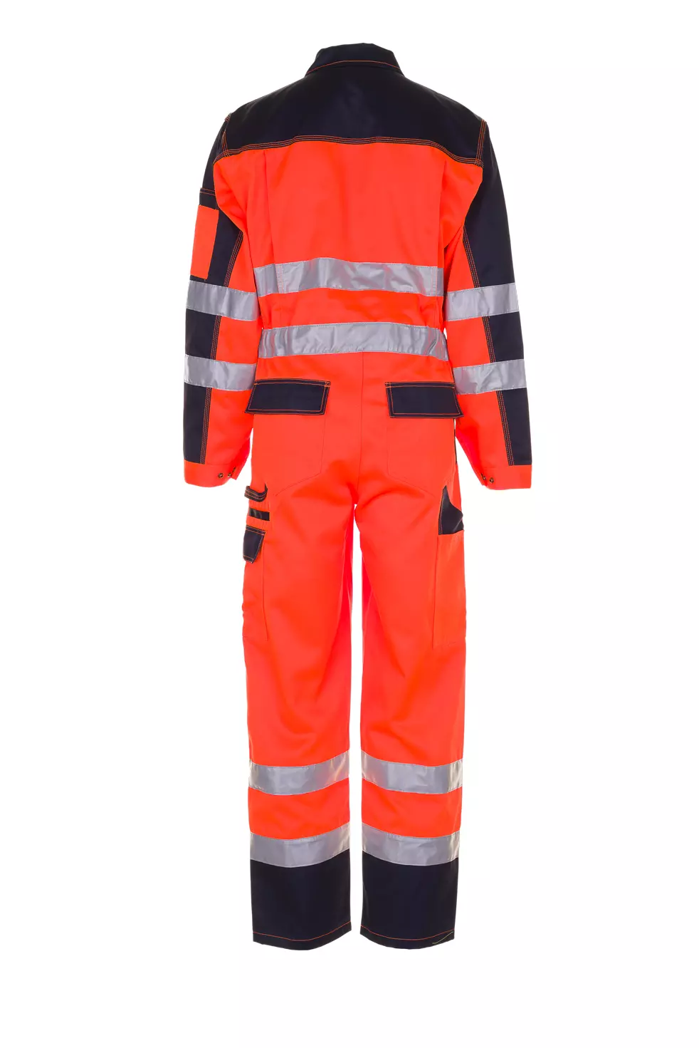 Planam 2036-WARKC, Warnschutz-Overall Zweifarbig Orange/Marine, image 2, gallery thumbnail