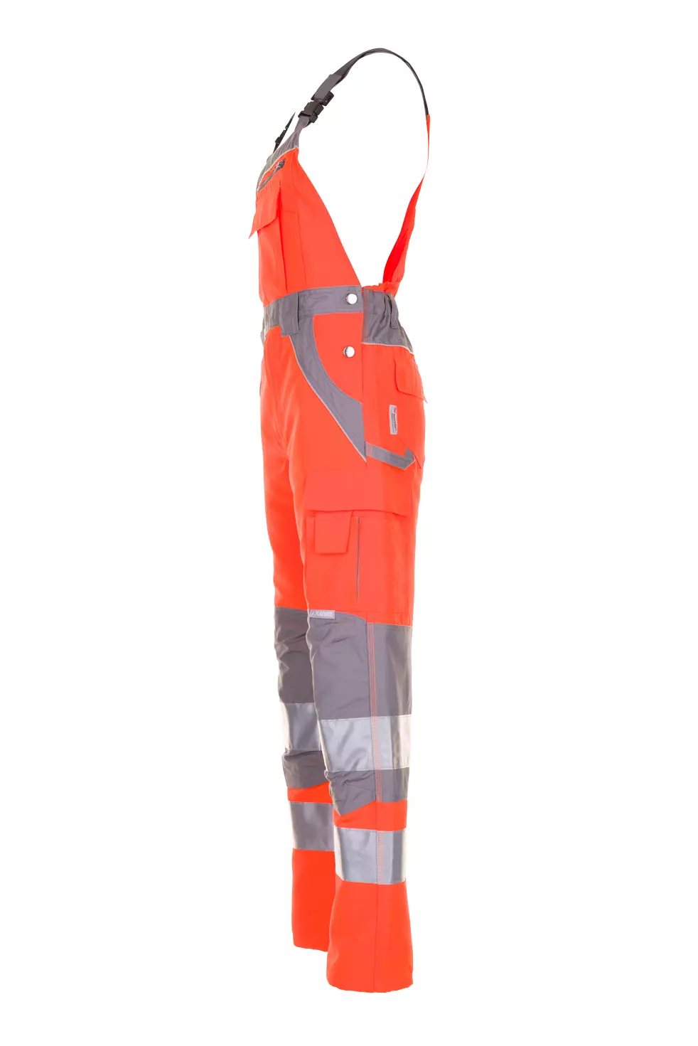 Planam 5620-PWLA, Plaline Latzhose Orange/Zinc, image 3, gallery thumbnail