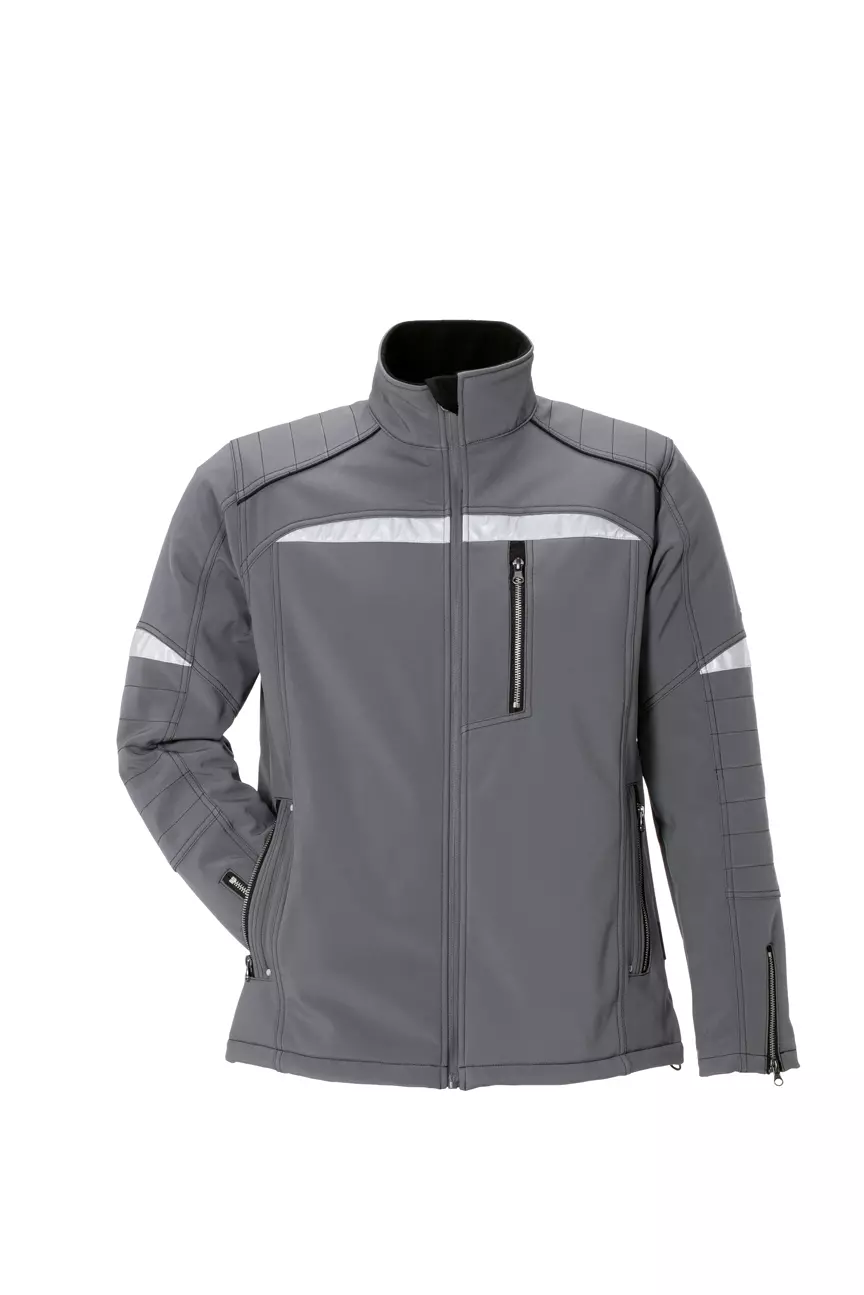 Planam 2951-DUSJ, DuraWork Softshell Jacket Grey/Black, image 1, gallery thumbnail
