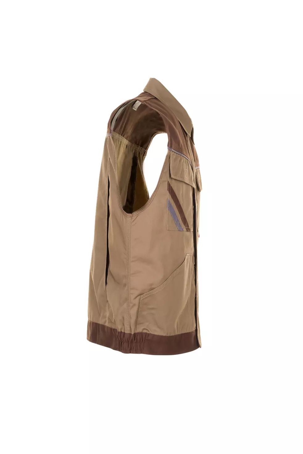 Planam 2364-HLWEUE, Highline Herrenweste Beige/Braun/Zink, image 3, gallery thumbnail