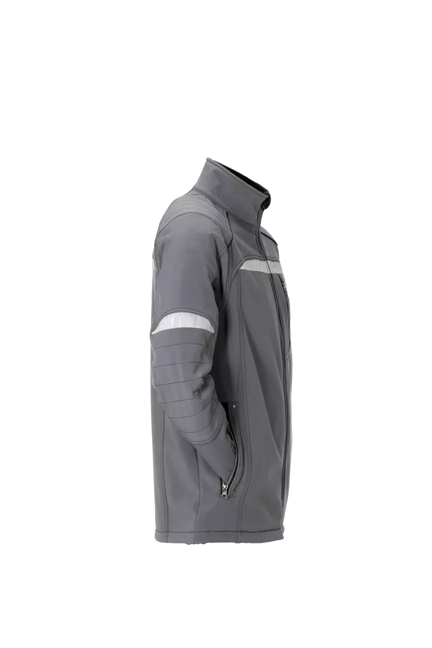 Planam 2951-DUSJ, DuraWork Softshell Jacket Grey/Black, image 4, gallery thumbnail