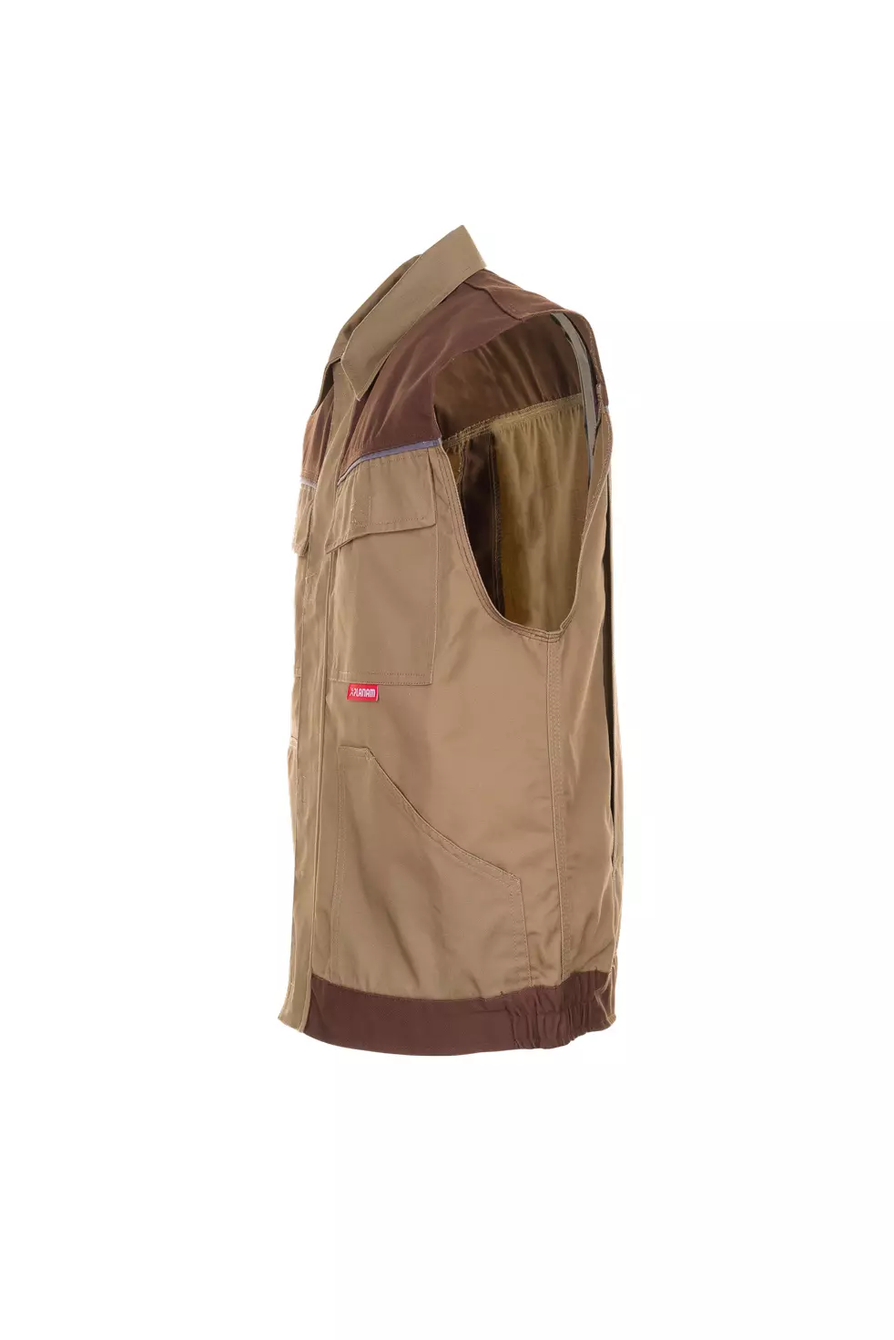 Planam 2364-HLWEUE, Highline Herrenweste Beige/Braun/Zink, image 2, gallery thumbnail