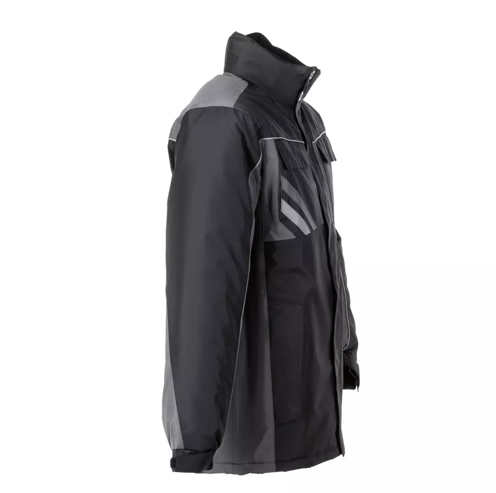 Planam 2720072, Highline Men's Winter Jacket Black/Slate/Zinc 5XL, image 4, gallery thumbnail