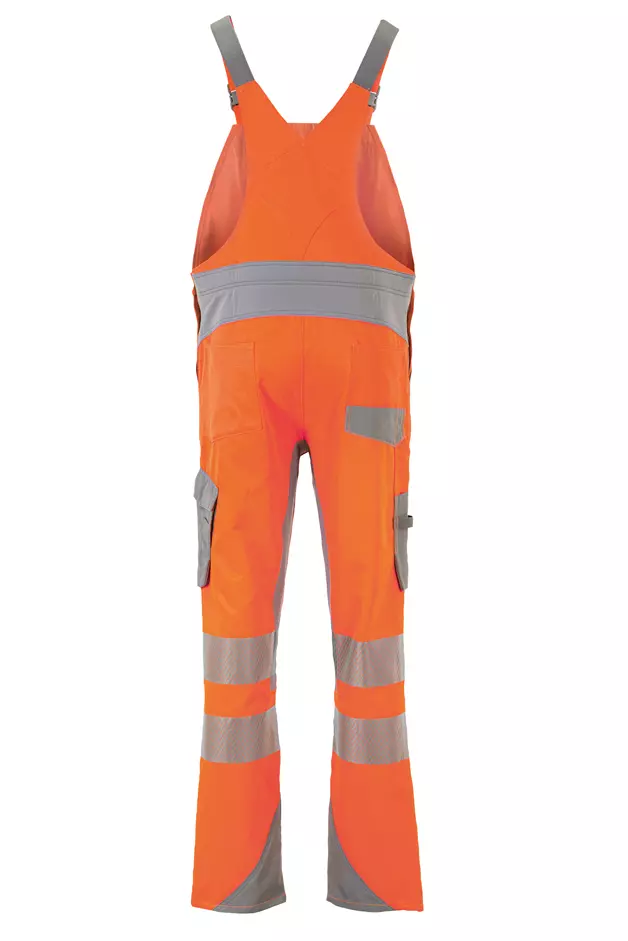 Planam 5930-NWHLAUE, Norit Herren-Latzhose Orange, image 2, gallery thumbnail