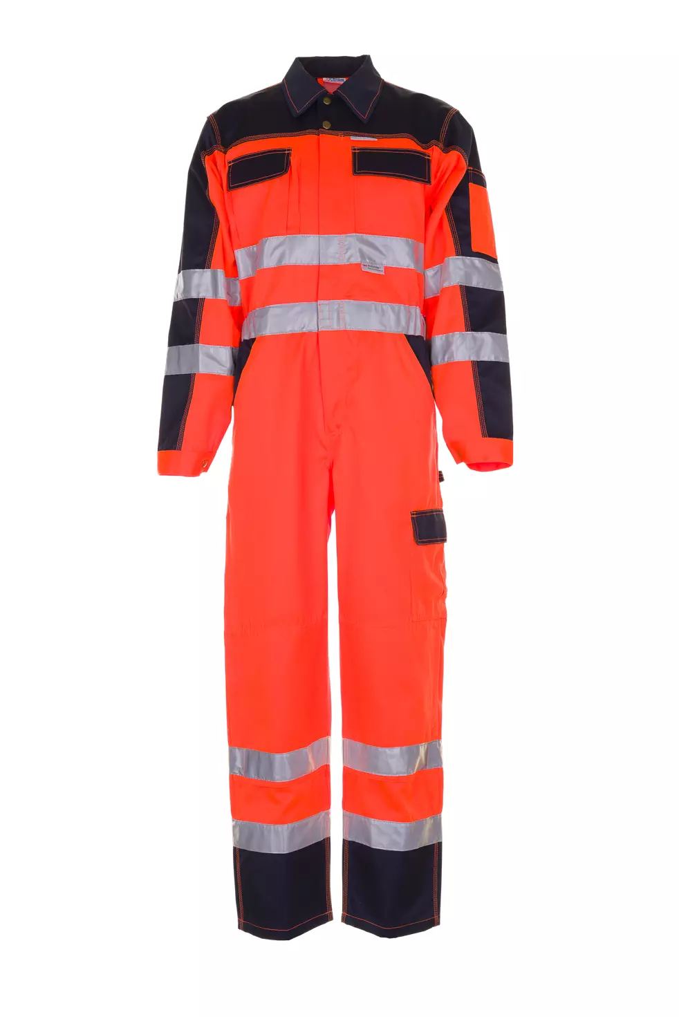 Planam 2036-WARKC, Warnschutz-Overall Zweifarbig Orange/Marine, image 1, gallery thumbnail