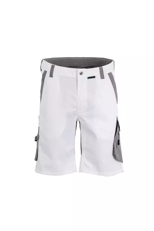 Planam 6458-NOHSH, Norit Herr-shorts vit/zink, image 1, gallery thumbnail