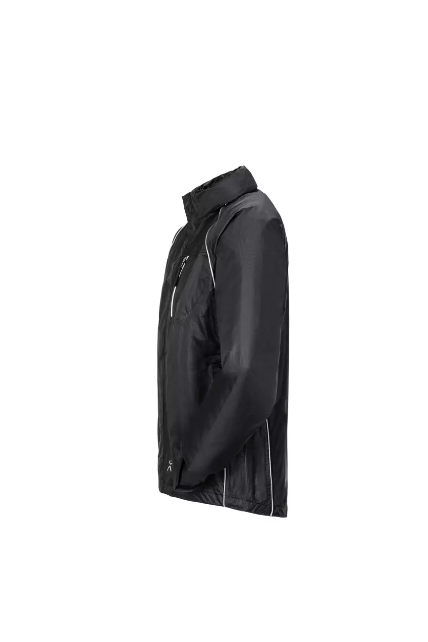 Planam 1470072, Outdoor Monsun Jacket Black 5XL, image 3, gallery thumbnail
